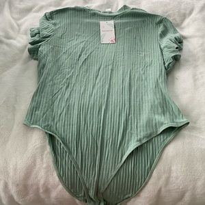 Bodysuit in sage from Amazon size 2x